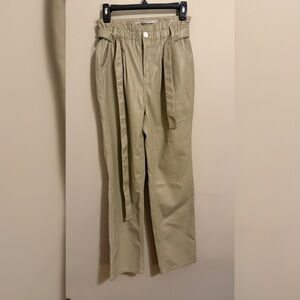Hudson Remy Vegan Faux Leather Pants size 25 in Chincilla